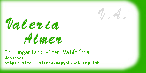 valeria almer business card